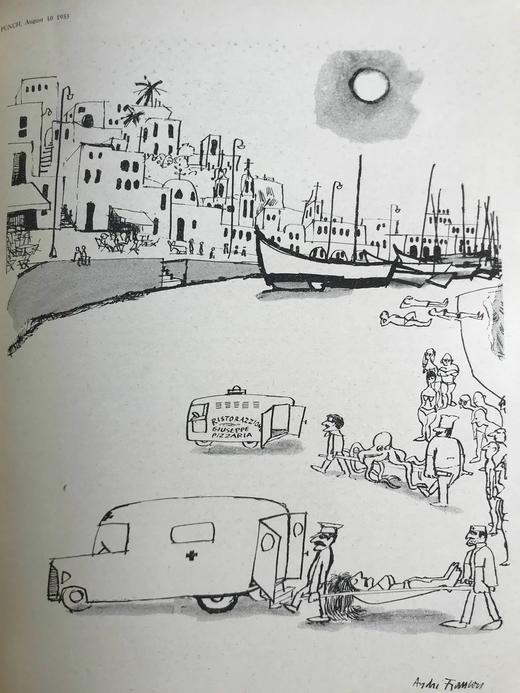 1955年7-12月 英国讽刺漫画杂志《笨拙》（含多幅彩色） 漆布精装16开 商品图13