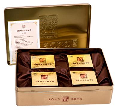 方格  破壁灵芝孢子粉铁盒礼盒装  40袋装  1.5g*40袋/盒 商品图2