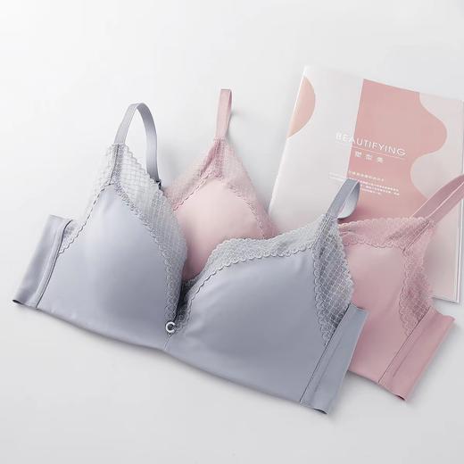 【轻柔杯】Comfit薄款文胸无钢圈蕾丝V领夹碗围抗菌内衣女CB00137 商品图1