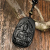 牛首山文创黑曜石吊坠十二生肖项链国潮节日礼物 商品缩略图1