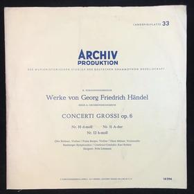 LP黑胶唱片 亨德尔《第10、11、12大协奏曲》班贝格交响乐团 弗利兹·雷曼指挥
