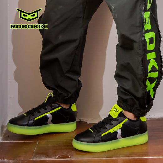 ROBOKIX男女童板鞋低帮百搭休闲鞋松紧鞋带设计方便穿脱 商品图7