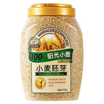 金日禾野小麦胚芽900g 早餐谷物 即食燕麦片 无添加蔗糖 高纤代餐硒叶酸 商品图1