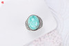 绿松戒指，925银镶 商品缩略图3