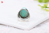 绿松戒指，925银镶 商品缩略图5