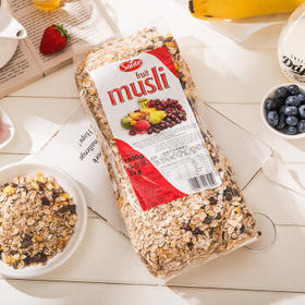 三特sante波兰进口 混合水果燕麦片1000g/袋 快煮冲饮谷物代餐