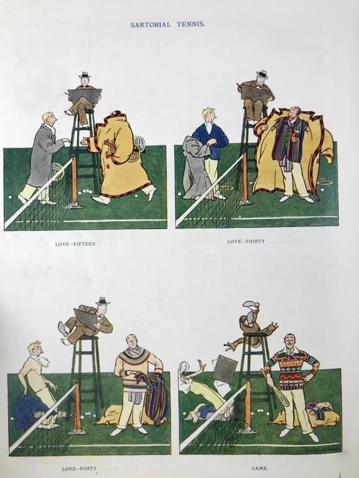 1923年1-6月 英国讽刺漫画杂志《笨拙》（含多幅彩色） 漆布精装16开 商品图9