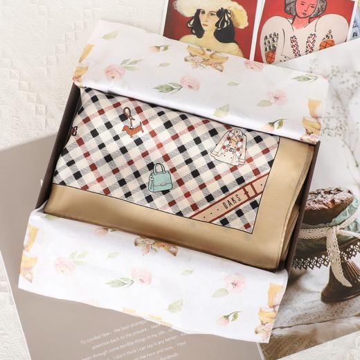 DA*S韩系时尚前为摩登风格小清新百搭桑蚕丝丝巾 03B 03W 商品图3