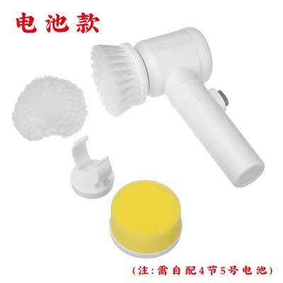 【送刷头3件套】手持无线多功能电动清洁刷爆款煤气灶刷子海绵头厨房清洁洗碗刷-D仓 商品图5