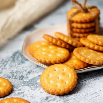 藤野一村海盐日式小圆饼138g/罐 天日盐奶盐薄脆饼干网红饼干办公室 商品图0