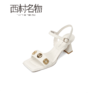 西村名物2022年夏新粗跟露趾方头凉鞋女24911 商品缩略图4