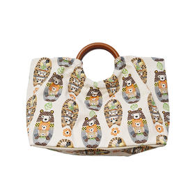 HUJI祤集Noble手提包插画熊熊猫猫套娃