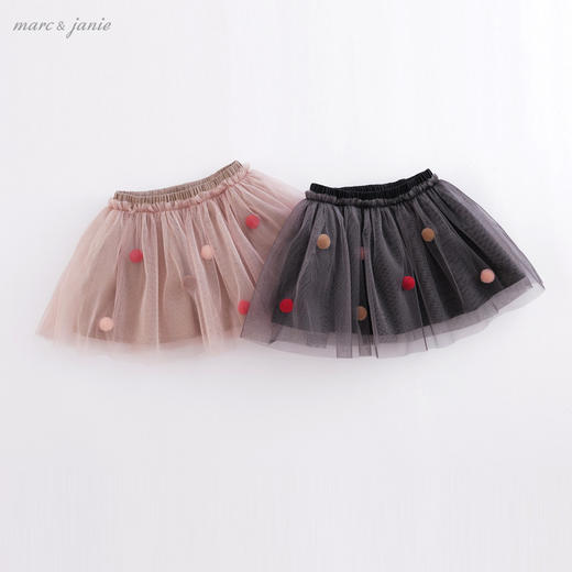 马克珍妮秋装新款 女童网纱裙短裙蓬蓬裙 儿童半身裙231325 商品图0