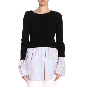 KENZO 高田贤三 女士棉质拼接长袖连衣裙 混色 F952 TO132 5AU 74