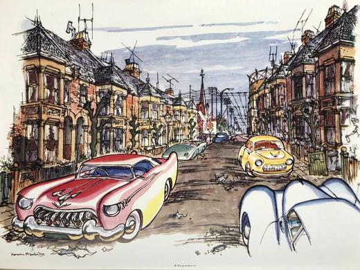 1955年7-12月 英国讽刺漫画杂志《笨拙》（含多幅彩色） 漆布精装16开 商品图6