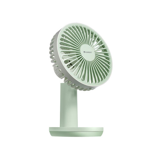 格力台扇 3档风速 小巧便携 台夹两用 FSTZ-1201A6 薄荷绿+浅豆绿 商品图3