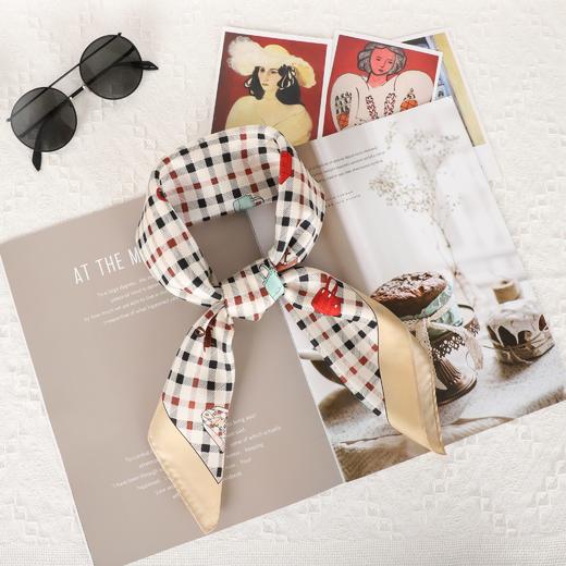 DA*S韩系时尚前为摩登风格小清新百搭桑蚕丝丝巾 03B 03W 商品图2