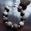 银曜石磨砂月球珠  陨石款手串 商品缩略图1