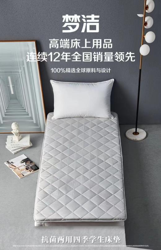 梦洁 抗菌两用四季学生床垫【90*195】 商品图0