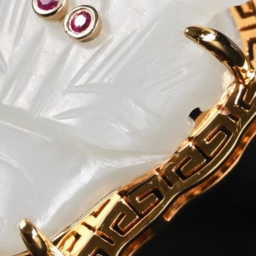 清代和田白玉“牛气冲天”项坠 商品图6