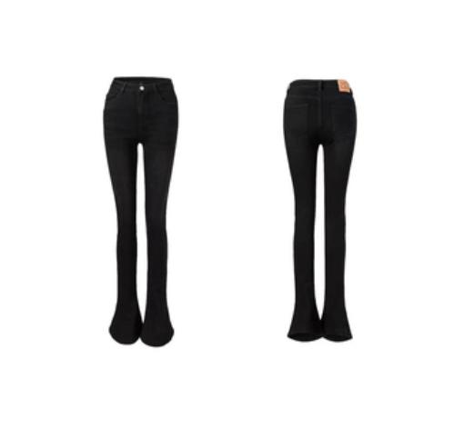 黑色牛仔马蹄裤 商品图0