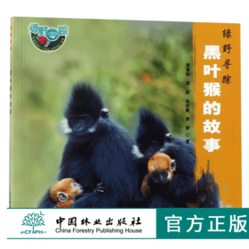 绿野寻踪 黑叶猴的故事 9785 辨识黑叶猴 食住行 种群 保护野生动物 中国林业出版社 畅销书