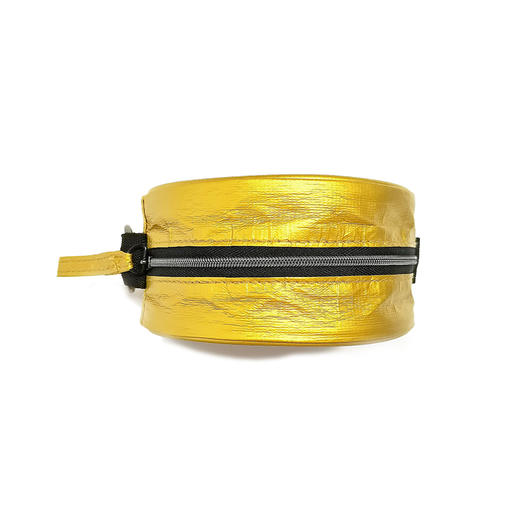 又见美物杜邦纸圆圆收纳包 EB1201DG零钱包简约便携防水硬币包迷你杂物收纳包多功能拉链手机包/钥匙包/手拿包 黄色 商品图4