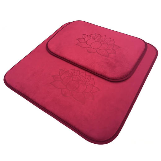 亚麻莲花形打坐垫两件套上下垫 户外地板垫加厚坐垫 蒲团禅修垫 商品图6