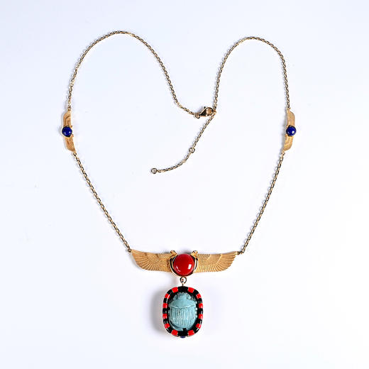 古埃及费昂斯圣甲虫项链 商品图0