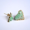 清代翡翠瓜果不对称耳钉 商品缩略图6