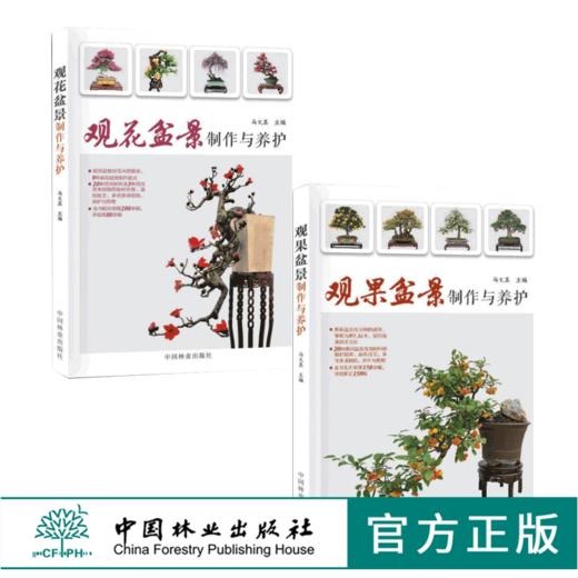 套装 观花盆景制作与养护8533+观果盆景制作与养护8534  2本一套 盆景制作 造型技艺 取材培育 中国林业出版社 畅销书 商品图0