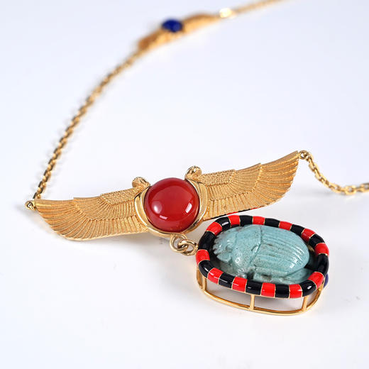 古埃及费昂斯圣甲虫项链 商品图7