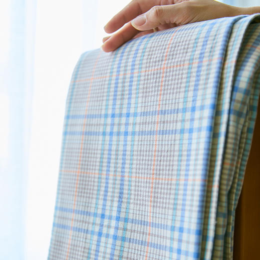 简约格纹系列空调盖毯夏季盖毯 商品图0