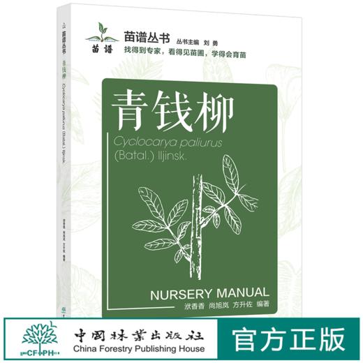 青钱柳 苗谱丛书 找得到专家 看得见苗圃 学得会育苗 刘勇 洑香香 尚旭岚 方升佐 1509 中国林业出版社 商品图1