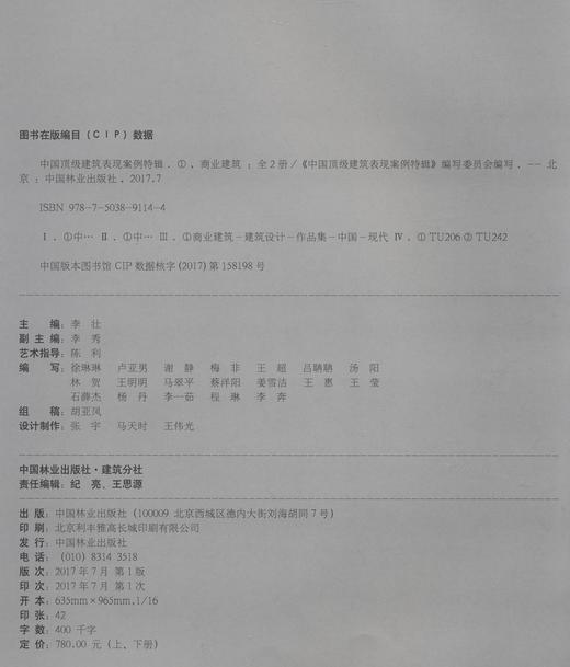 商业建筑(上下)(精)/中国*级建筑表现案例特辑 9114 商品图2