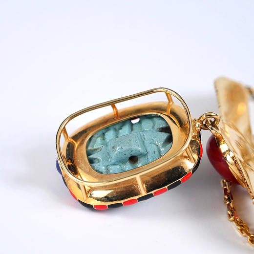 古埃及费昂斯圣甲虫项链 商品图5