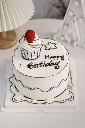 【生日蛋糕】2D漫画风