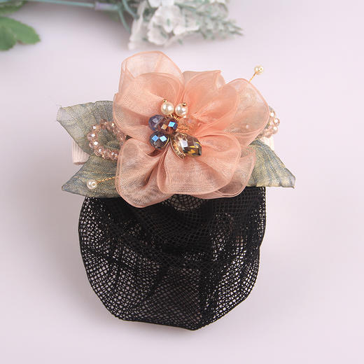 头花网兜职业盘发，护士银行酒店空姐用发夹饰品 商品图7