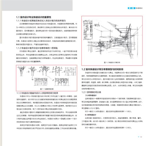 室内快题设计与表达 9595 室内基础尺度 家居陈设 空间类型 环境营造 高等院校设计专业教材 室内装修设计 手绘 中国林业出版社 商品图4