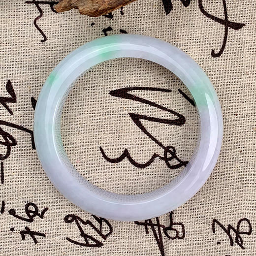 派瑞翡翠 翡翠手镯 糯种 绿色 商品图3