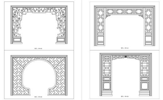 全屋定制CAD标准图集I 0053 原木门拆单图解门框知识门扇装饰线窗户豪华过道屏风基本知识中式屏风隔断壁挂装饰件花格玄关款式书籍 商品图4