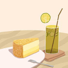 单人下午茶特惠套餐（1块双层芝士1杯美式）