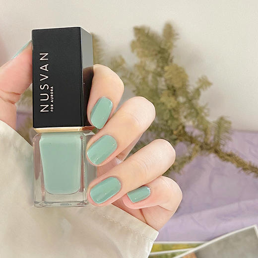 「夏日仙女美甲」NUSVAN时尚指甲油 奶茶系列双色可撕拉指甲油4gx2支 夏日度假系列不可撕拉指甲油9ml/支 水性健康 免烤速干 气味清新 商品图6