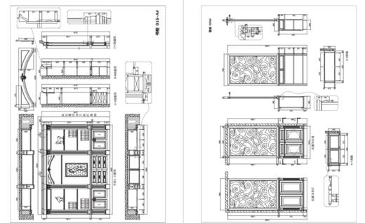 全屋定制CAD标准图集 II 0054 衣柜柜体整体展示单元柜酒柜基本知识配件款式书柜基本知识单体展示鞋柜玄关柜 商品图4