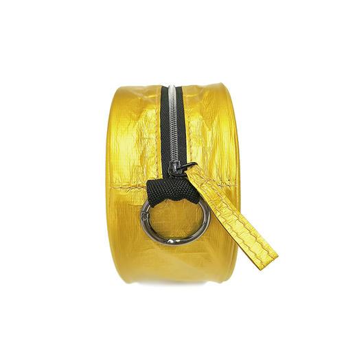 又见美物杜邦纸圆圆收纳包 EB1201DG零钱包简约便携防水硬币包迷你杂物收纳包多功能拉链手机包/钥匙包/手拿包 黄色 商品图3