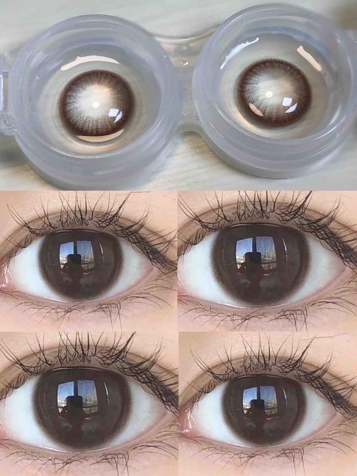 半年抛和日抛双版本 可可糖  Gugucon中直径14.2 着色13.4 (同品牌多副更划算 选款色板在详情页内) 自然美瞳/中直径小巧环 Gugulens 商品图3