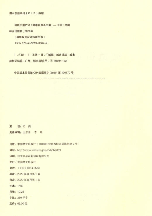 城镇街道广场 城镇设计规划指南丛书 0667 中国林业出版社 商品图2