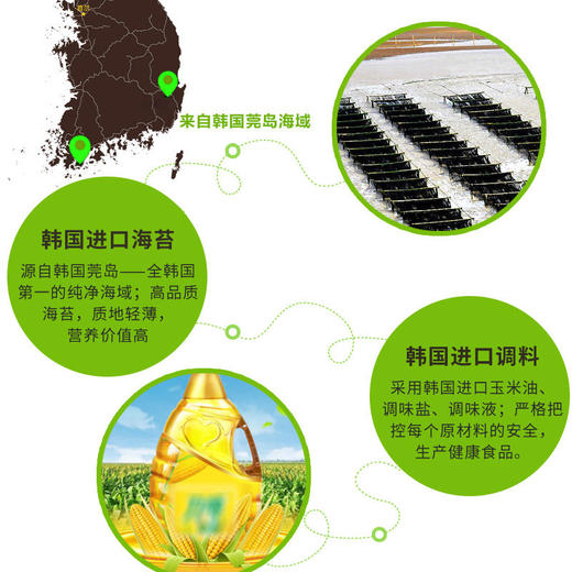 韩味多经典岩烧海苔脆2g*8包*4袋装不含添加剂 商品图7