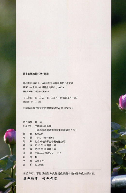 那些相似的花儿(160种花卉的辨识养护) 慧眼识花书籍 分得清才能养得好告别花盲名相近的形相似的辨识 兑宝峰 0816 中国林业出版社 商品图1