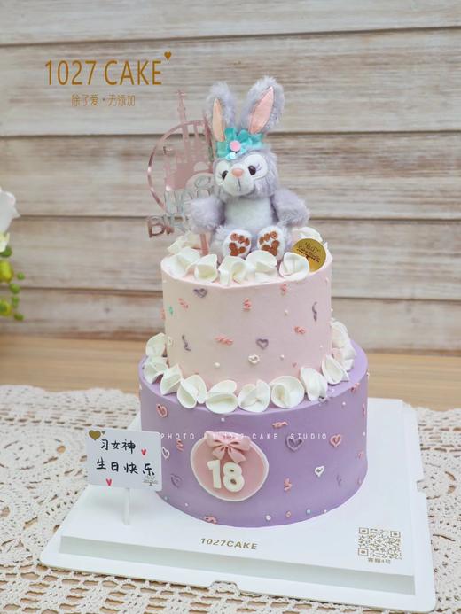 1027CAKE | 双层 紫色系 星黛露 翻糖装饰 商品图2